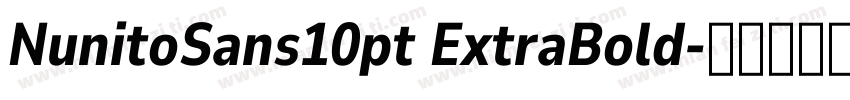 NunitoSans10pt ExtraBold字体转换